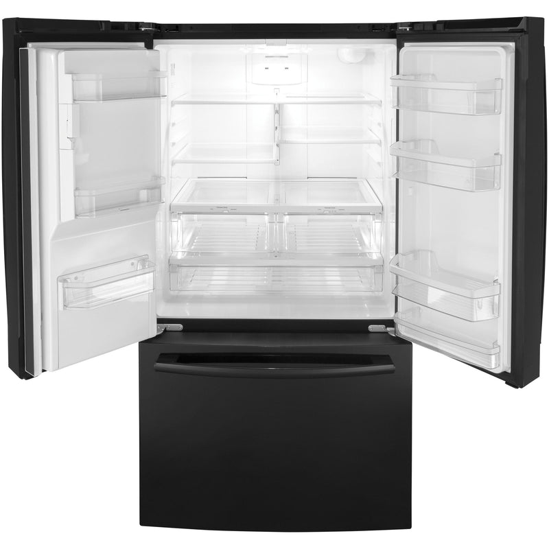 GE 36-inch, 25.6 cu. ft. French 3-Door Refrigerator GFE26JGMBB IMAGE 2