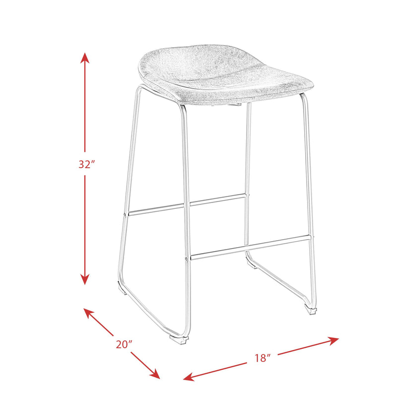 Elements International Cruz Pub Height Stool BCZ900BSE IMAGE 9