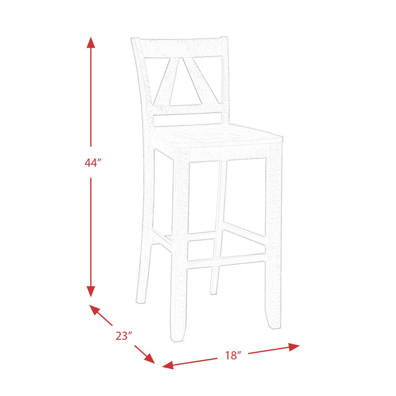 Elements International Finn Pub Height Stool DFN100BSBSBTWE IMAGE 14