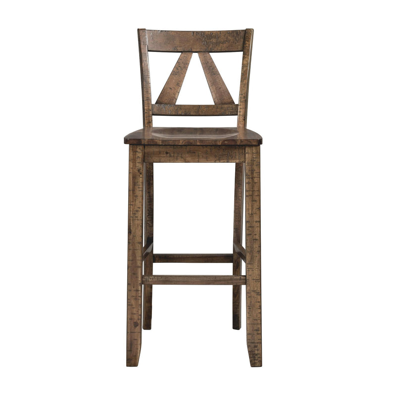 Elements International Finn Pub Height Stool DFN100BSBSBTWE IMAGE 2