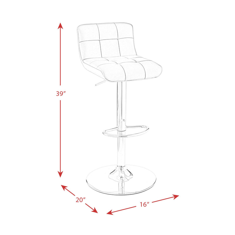 Elements International Melanie Adjustable Height Stool BML800BSE IMAGE 12