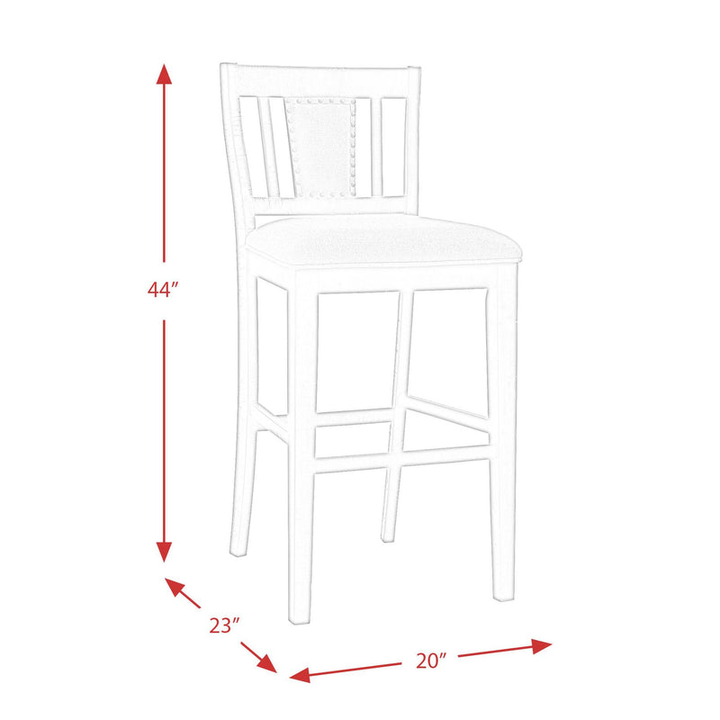 Elements International Morrison Pub Height Stool DMO100BSBTFE IMAGE 13