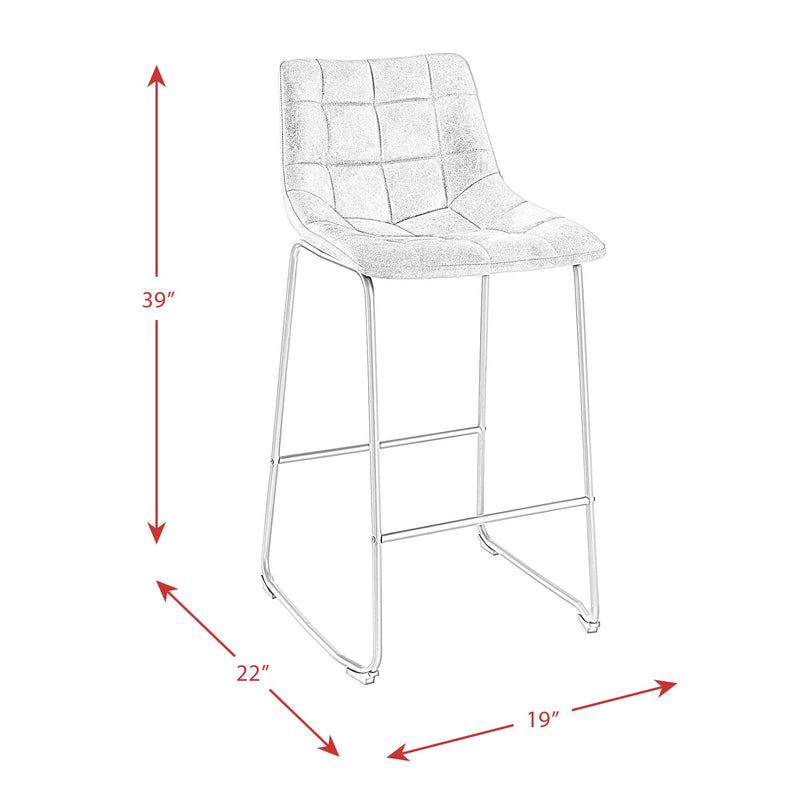 Elements International Seth Pub Height Stool BSH900BSE IMAGE 11