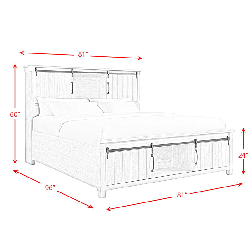 Elements International Scott King Platform Bed with Storage SC670KB IMAGE 13