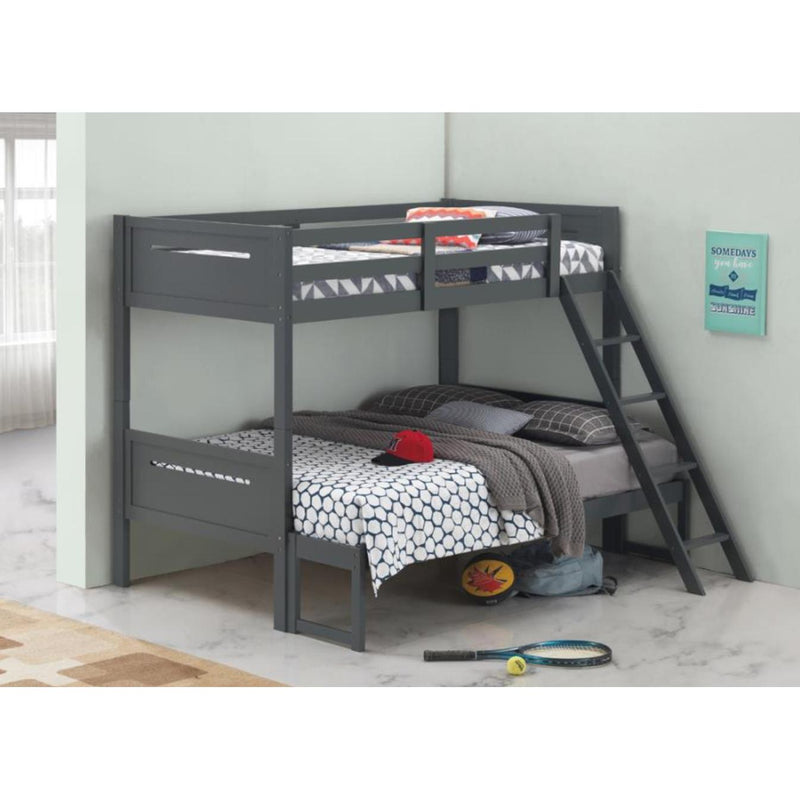 Coaster Furniture Littletown 405052GRY Twin over Full Bunk Bed IMAGE 4