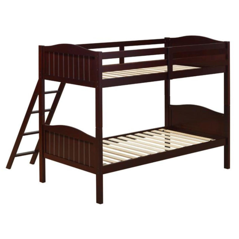 Coaster Furniture Littletown 405053BRN Twin over Twin Bunk Bed IMAGE 2