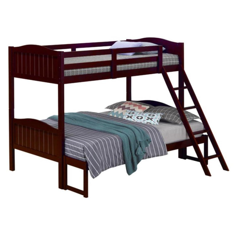 Coaster Furniture Littletown 405054BRN Twin over Full Bunk Bed IMAGE 3