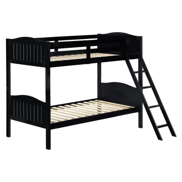 Coaster Furniture Littletown 405053BLK Twin over Twin Bunk Bed IMAGE 1