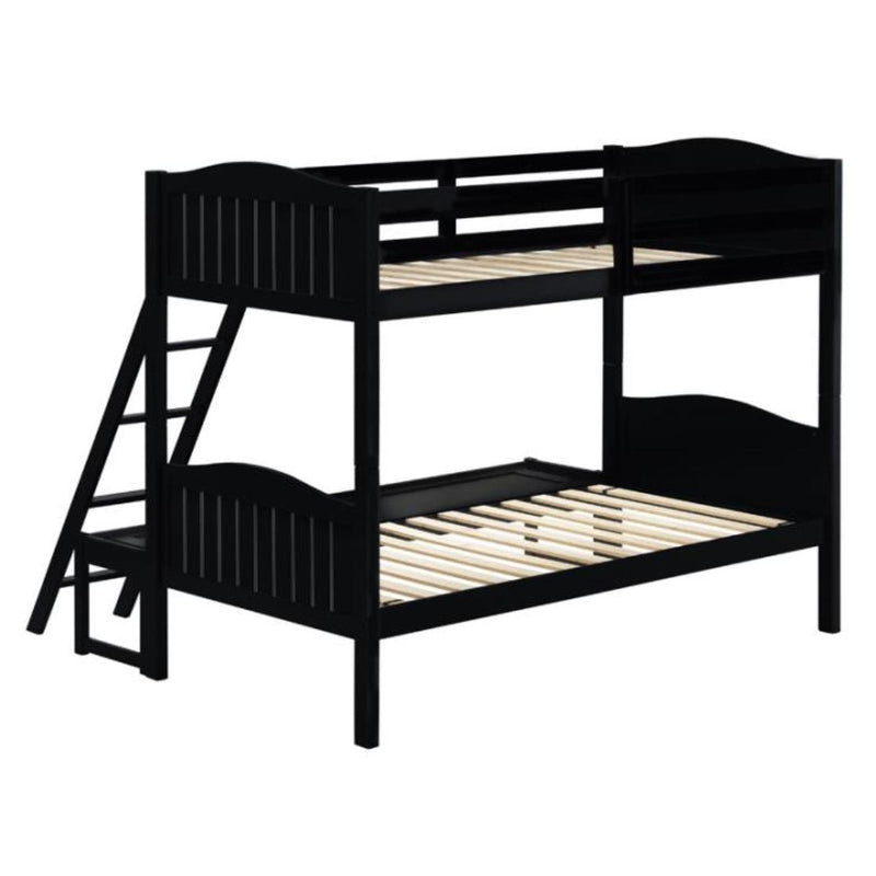 Coaster Furniture Littletown 405054BLK Twin over Full Bunk Bed IMAGE 2