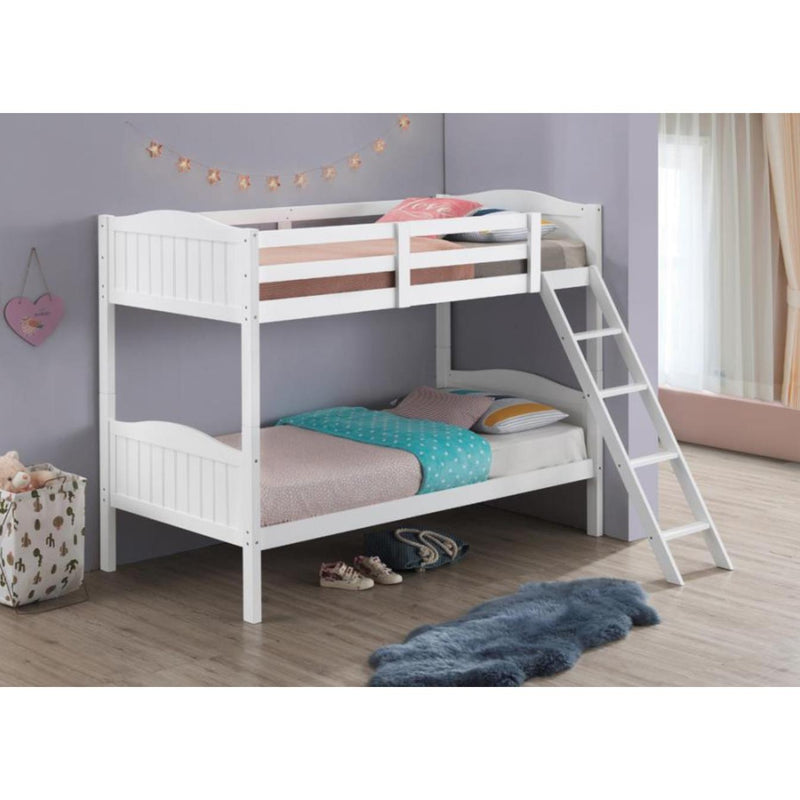 Coaster Furniture Littletown 405053WHT Twin over Twin Bunk Bed IMAGE 5