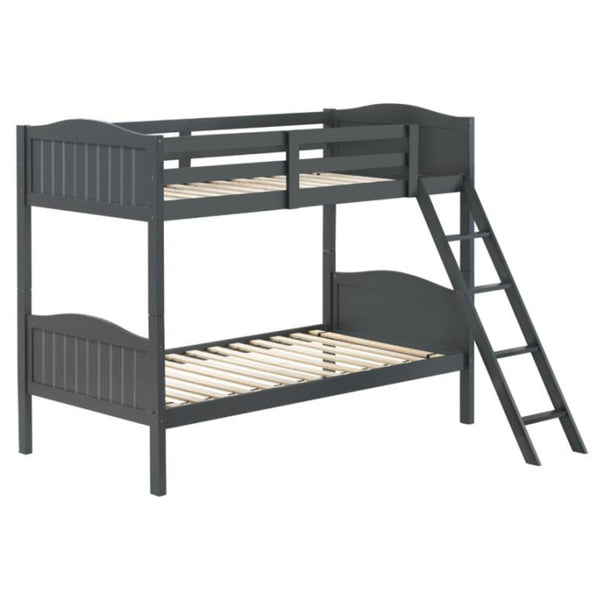 Coaster Furniture Littletown 405053GRY Twin over Twin Bunk Bed IMAGE 1