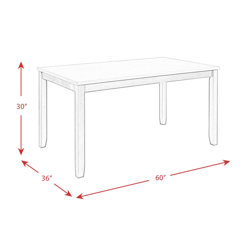 Elements International Martin Grey 6 pc Dinette DMT3006DS IMAGE 16