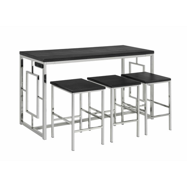 Elements International Ezra 4 pc Counter Height Dinette CTEZ100BTSPE IMAGE 1