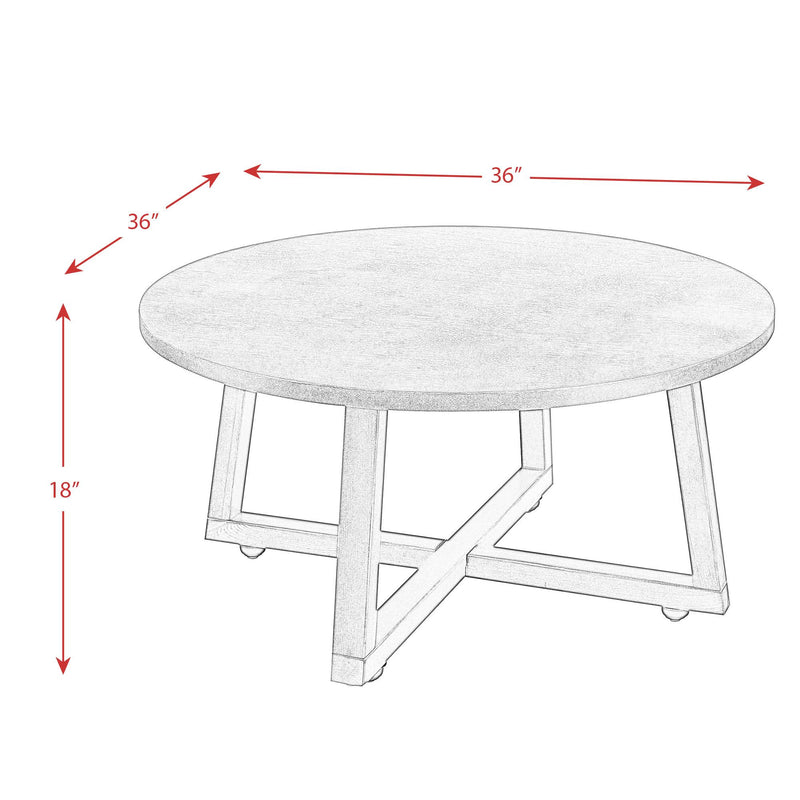 Elements International Industrial Occasional Table Set CID500TPK IMAGE 11