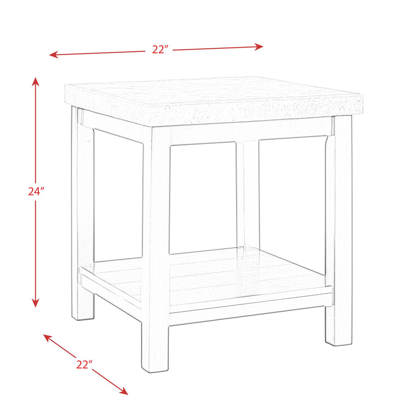 Elements International Kansas End Table CKS100ETE IMAGE 10