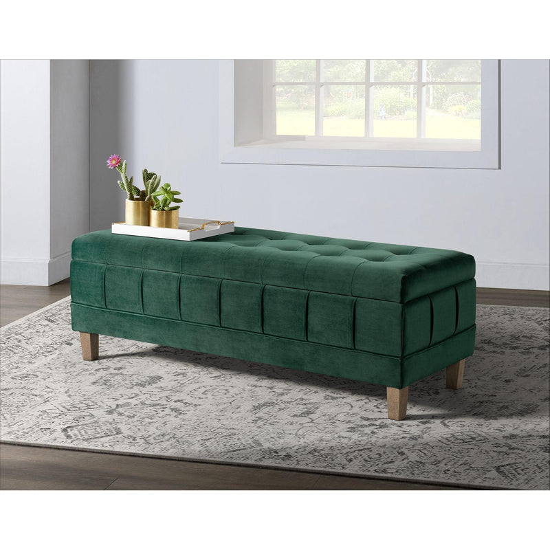 Elements International Crosby Fabric Storage Ottoman UCB1816001WWE IMAGE 11