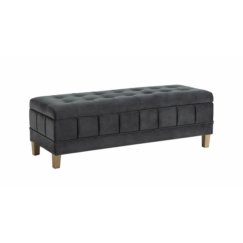 Elements International Crosby Fabric Storage Ottoman UCB1819001WWE IMAGE 1