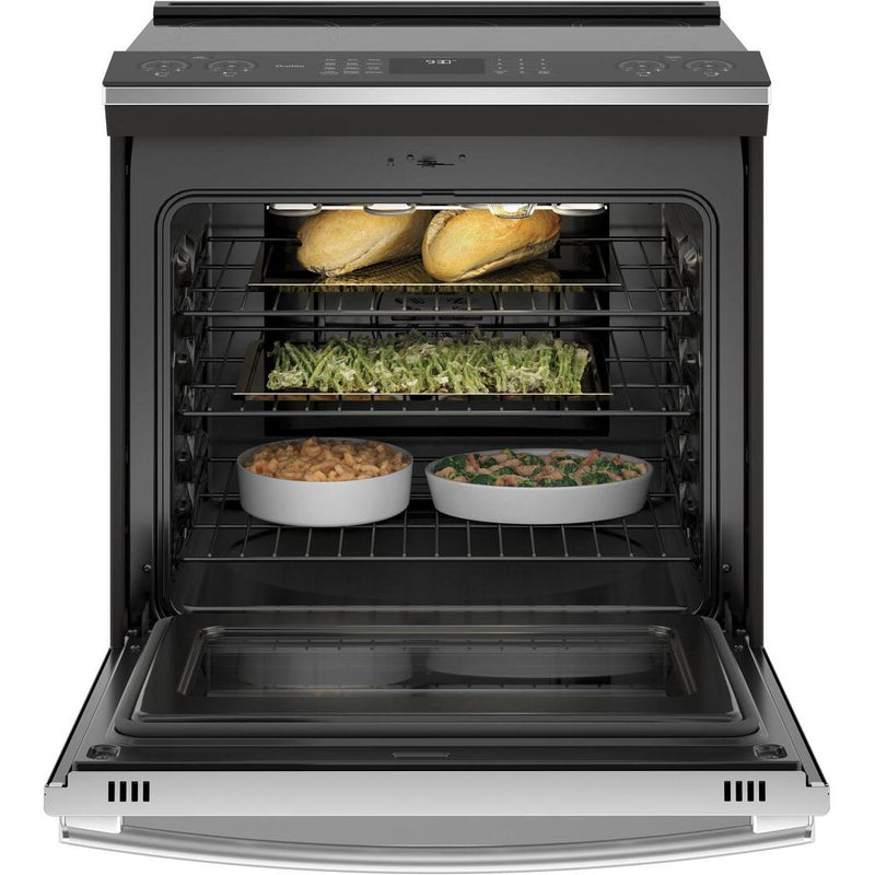 GE Profile 30-inch Slide-in Induction Electric Range with Wi-Fi Connectivity PHS930YPFS IMAGE 3