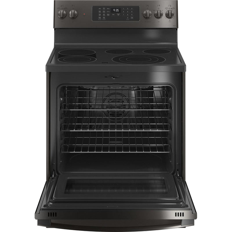 GE Profile 30-inch Freestanding Electric Range with True European Convection Technology PB935BPTS IMAGE 2