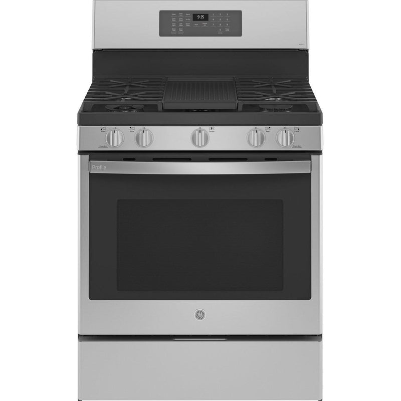 GE Profile 30-inch Freestanding Gas Range with Wi-Fi Connectivity PGB935YPFS IMAGE 1