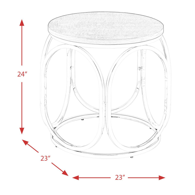 Elements International Alexis End Table CAX100ETE IMAGE 11