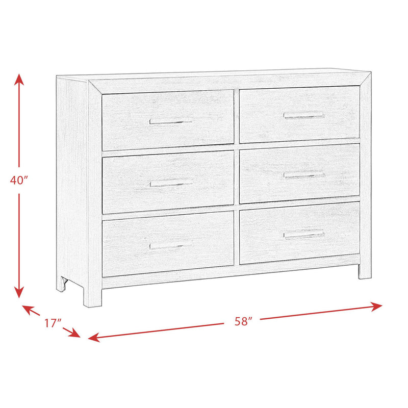 Elements International Shelby 6-Drawer Dresser SY600DR IMAGE 11