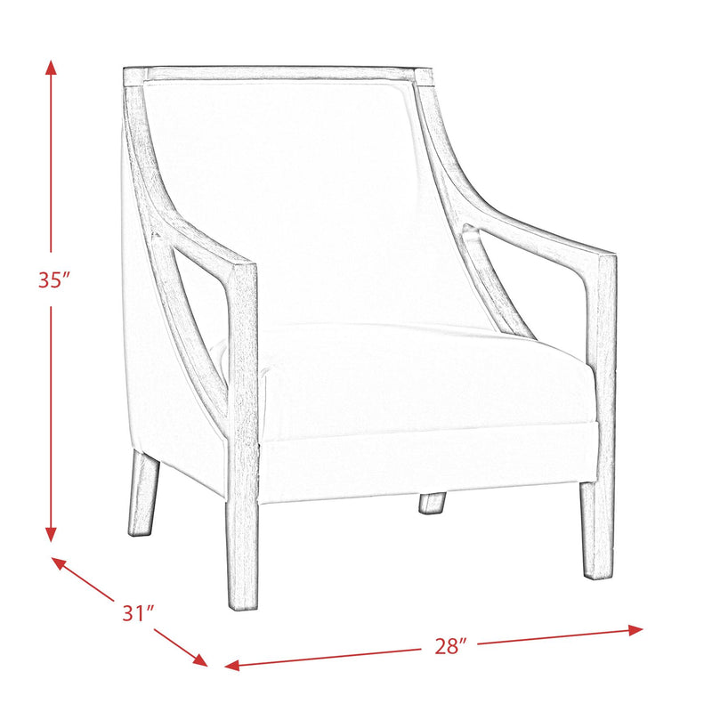 Elements International Hopkins Stationary Fabric Accent Chair UHK526101E IMAGE 11