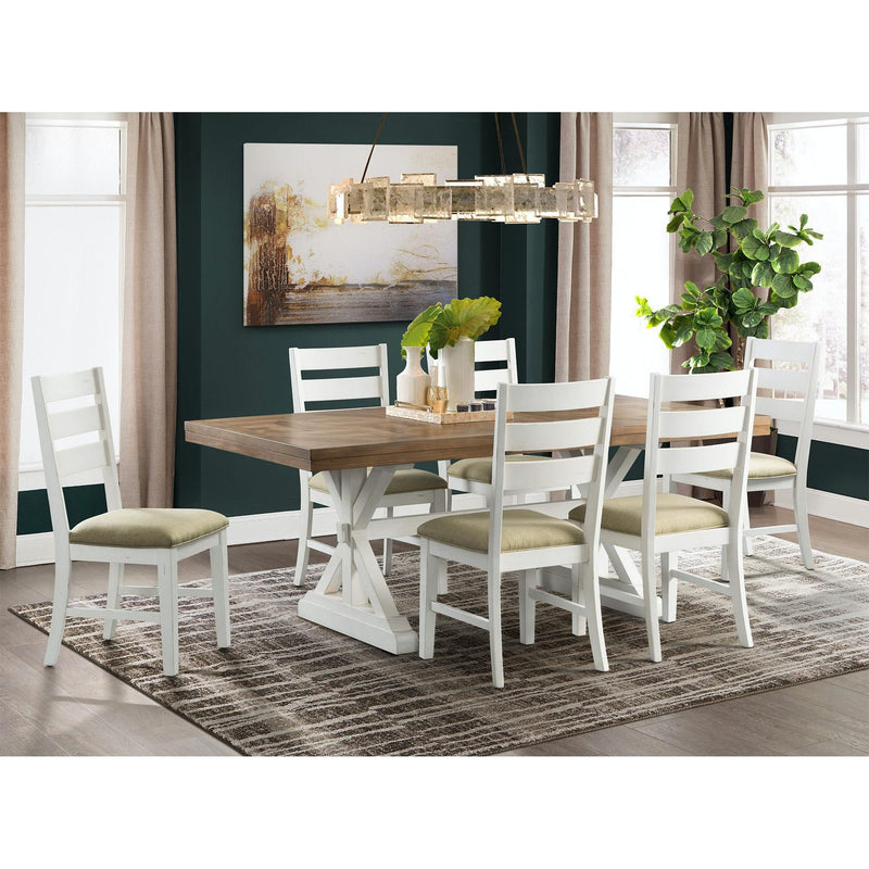 Elements International Park Creek Dining Table with Trestle Base DPK100RKDTB IMAGE 3