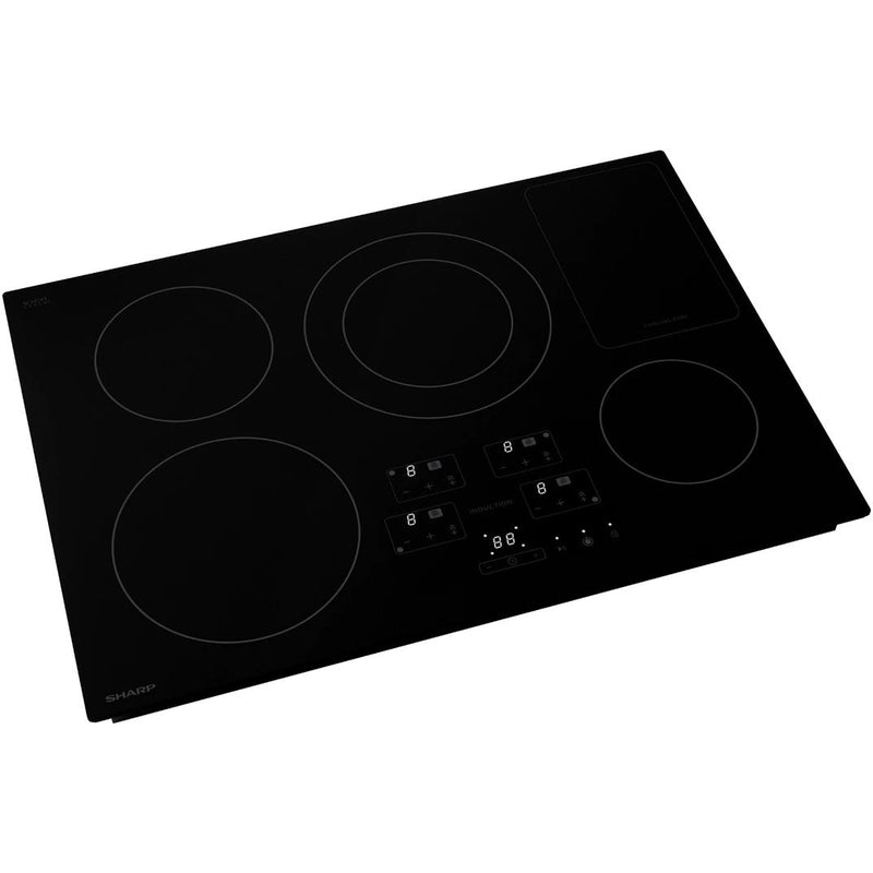 Sharp 30-inch Built-In Electric Cooktop with Induction SDH3042DB IMAGE 4