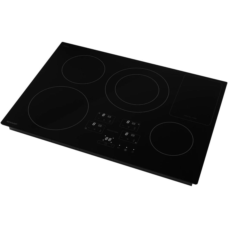 Sharp 30-inch Built-In Electric Cooktop with Induction SDH3042DB IMAGE 5