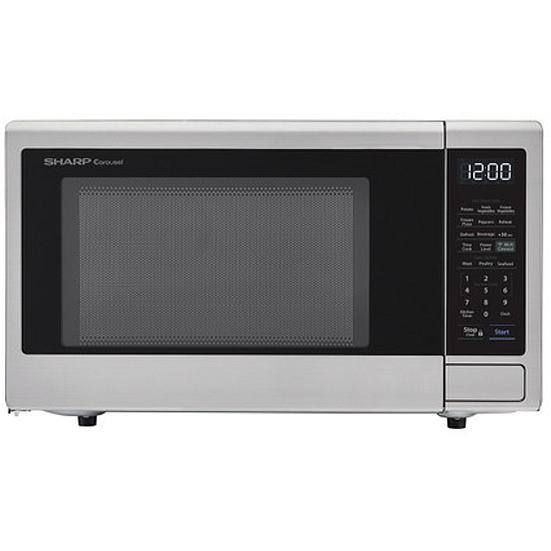 Sharp 20.3-inch, 1.1 cu. ft. Countertop Microwave Oven with Hands-Free Cooking with 30 Alexa Voice Commands SMC1139FS IMAGE 1