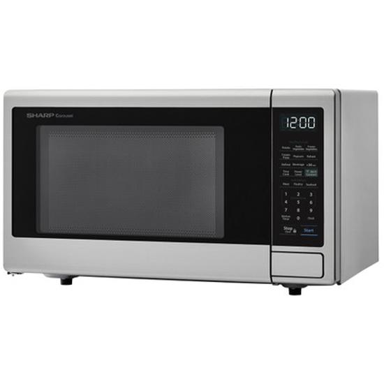 Sharp 20.3-inch, 1.1 cu. ft. Countertop Microwave Oven with Hands-Free Cooking with 30 Alexa Voice Commands SMC1139FS IMAGE 3