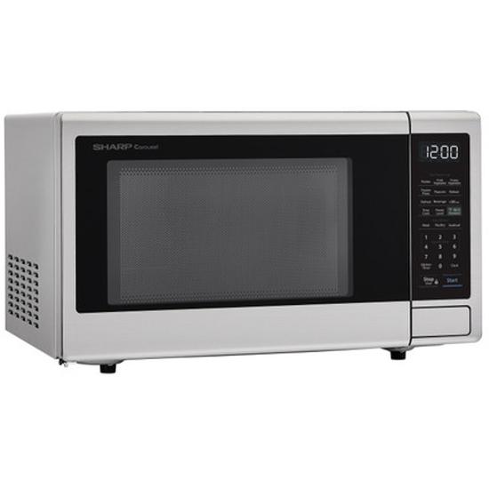 Sharp 20.3-inch, 1.1 cu. ft. Countertop Microwave Oven with Hands-Free Cooking with 30 Alexa Voice Commands SMC1139FS IMAGE 4