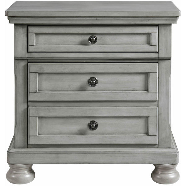 Elements International Kingston 3-Drawer Nightstand KT900NS IMAGE 1