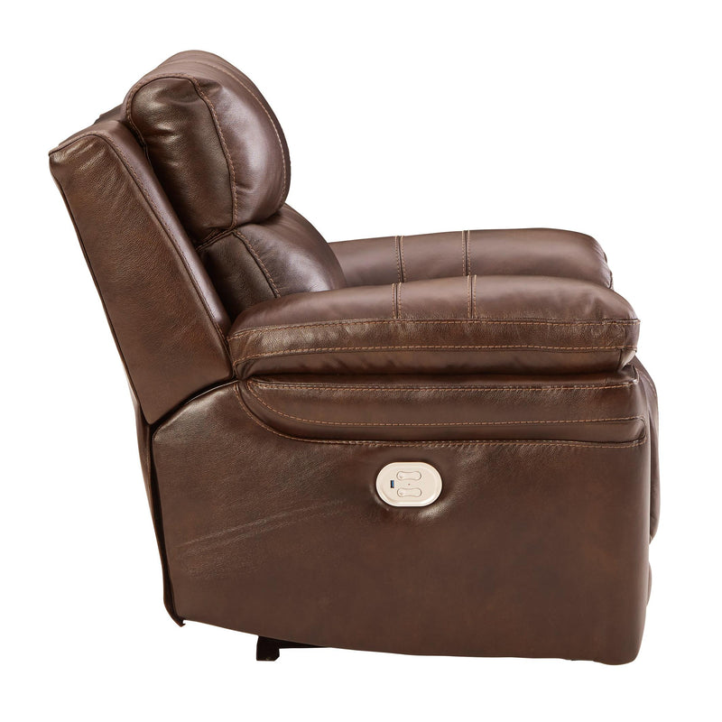 Signature Design by Ashley Edmar Power Leather Match Recliner U6480513 IMAGE 3