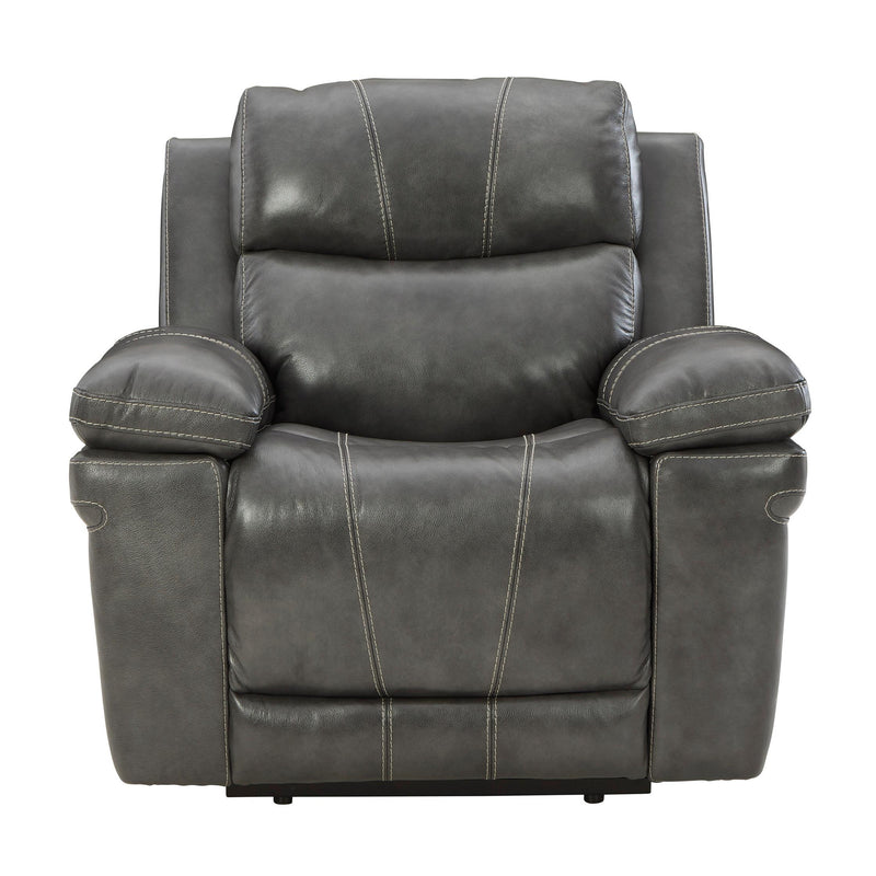 Signature Design by Ashley Edmar Power Leather Match Recliner U6480613 IMAGE 2