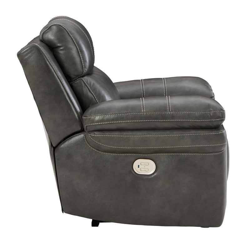 Signature Design by Ashley Edmar Power Leather Match Recliner U6480613 IMAGE 3