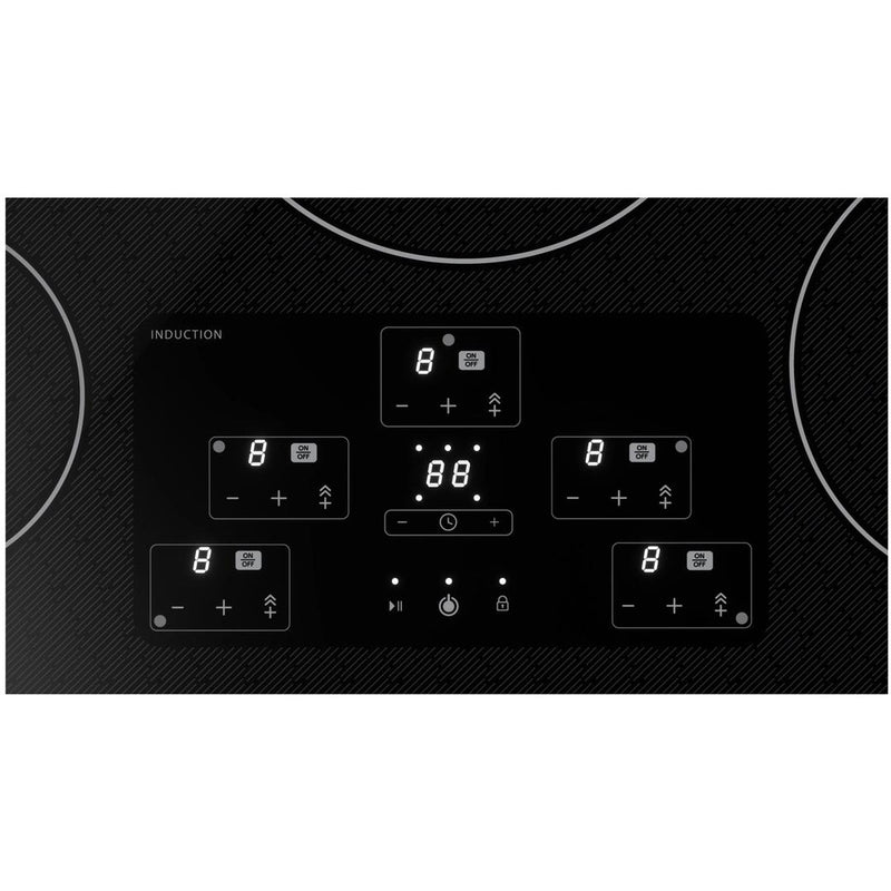 Sharp 36-inch Built-In Electric Cooktop with Induction SDH3652DB IMAGE 2