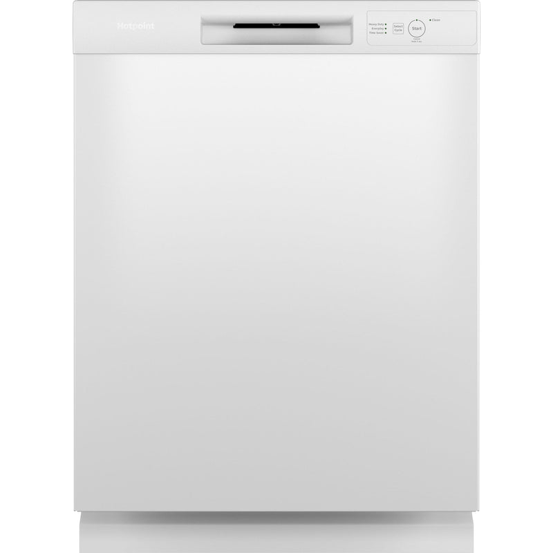 Hotpoint 24-inch Built-in Dishwasher with Water Filtration System HDF330PGRWW IMAGE 1