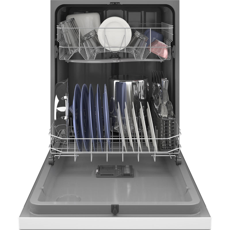 Hotpoint 24-inch Built-in Dishwasher with Water Filtration System HDF330PGRWW IMAGE 3