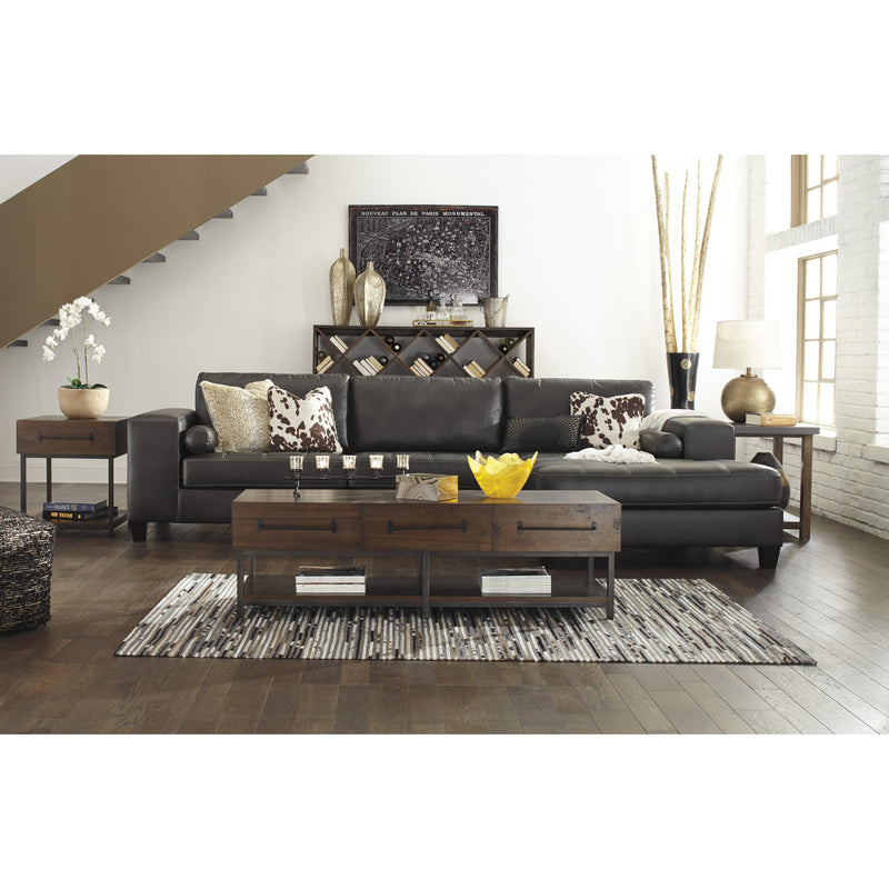 Signature Design by Ashley Nokomis Leather Look 2 pc Sectional 8772166/8772117 IMAGE 8