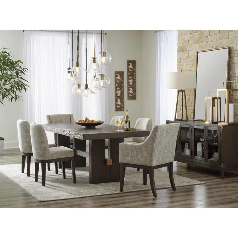 Signature Design by Ashley Burkhaus Dining Table with Trestle Base D984-45 IMAGE 9