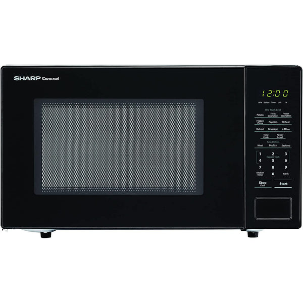 Sharp 20-inch, 1.1 cu.ft. Countertop Microwave Oven with Auto Defrost ZSMC1131CB IMAGE 1