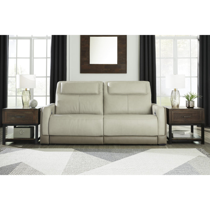 Signature Design by Ashley Battleville Power Reclining Leather Match Sofa U3070547 IMAGE 6