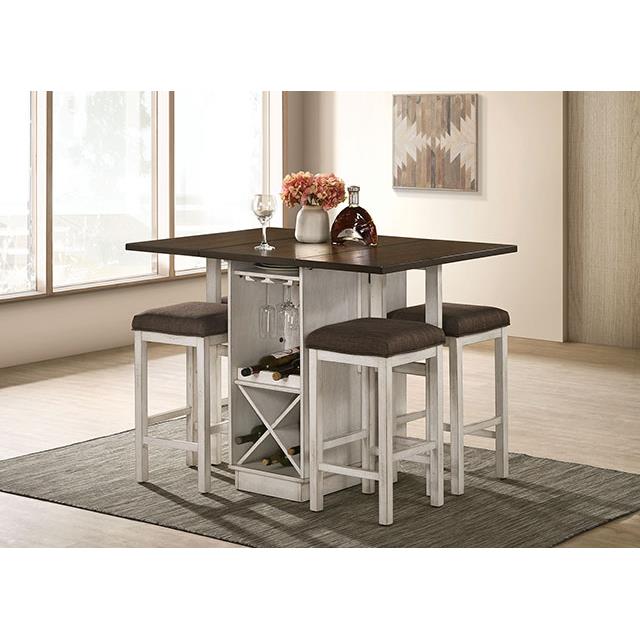 Furniture of America Bingham Counter Height Dining Table CM3168BR-PT IMAGE 2