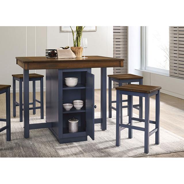 Furniture of America Azurine 5 pc Counter Height Dinette CM3493PT-5PK IMAGE 5