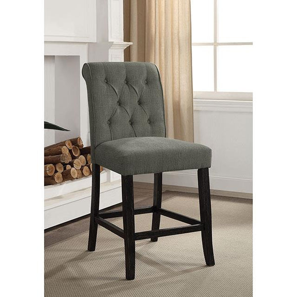 Furniture of America Izzy Counter Height Dining Chair CM3564GY-PC-2PK IMAGE 1