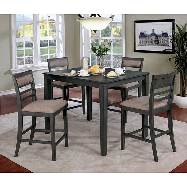 Furniture of America Fafnir 5 pc Counter Height Dinette CM3607PT-5PK IMAGE 1