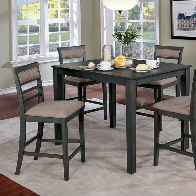 Furniture of America Fafnir 5 pc Counter Height Dinette CM3607PT-5PK IMAGE 2