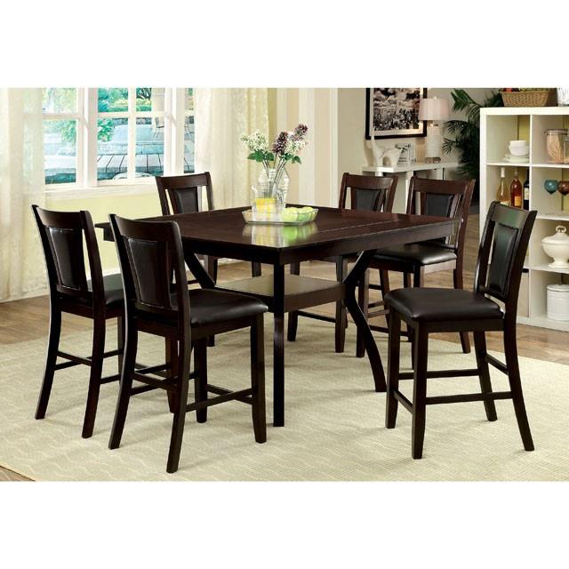 Furniture of America Brent Counter Height Dining Chair CM3984DK-PC-2PK IMAGE 2